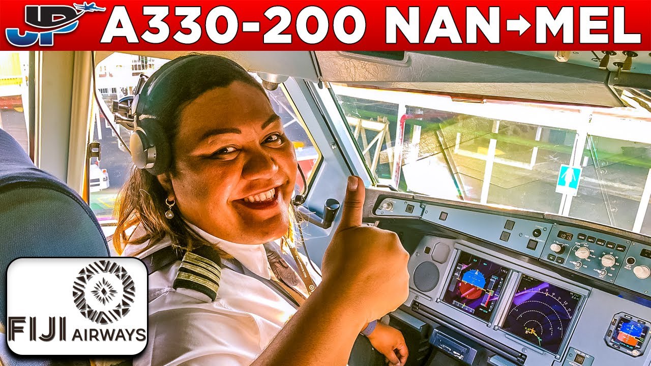 Fiji Airways A330-200 Cockpit Nadi🇫🇯 to Melbourne🇦🇺