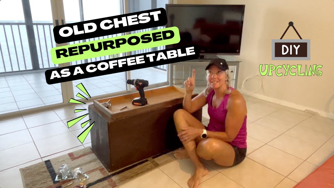 🧰☕️ Repurposing an Old Chest into a Functional and Charming Coffee Table!