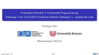 PI3-07-05: Einführung in die Funktionale Programmierung. Vorlesung 7, Technischer Anhang