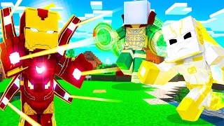 ONE VÀ NOOB YETI THỬ THÁCH TRỞ THÀNH TẤT CẢ SIÊU ANH HÙNG TRONG MINECRAFT SIÊU CHÂN THỰC