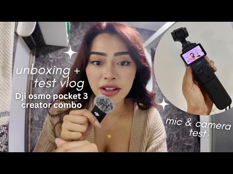Dji Osmo Pocket 3 Creator Combo - Unboxing & Camera Test Vlog