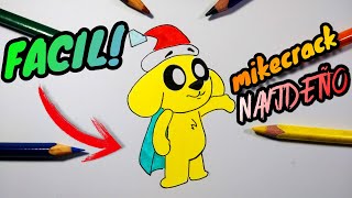 como DIBUJAR a MIKECRACK NAVIDEÑO de LAS PERRERIAS DE MIKE facil PASO a PASO LOS COMPAS de MIKECRACK