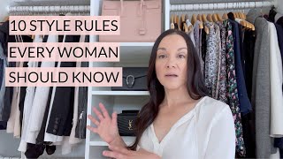 10 Style Rules EVERY Woman Should Know \/ Tips In Fashion