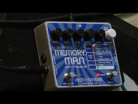 audio test #13 - Electro Harmonix - stereo MEMORY MAN with Hazarai - Massimo Varini