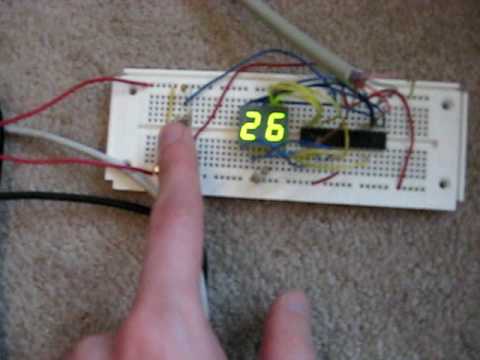 AtMega8 Temperature Probe - YouTube
