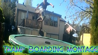 Insane Trampoline skate Tricks!