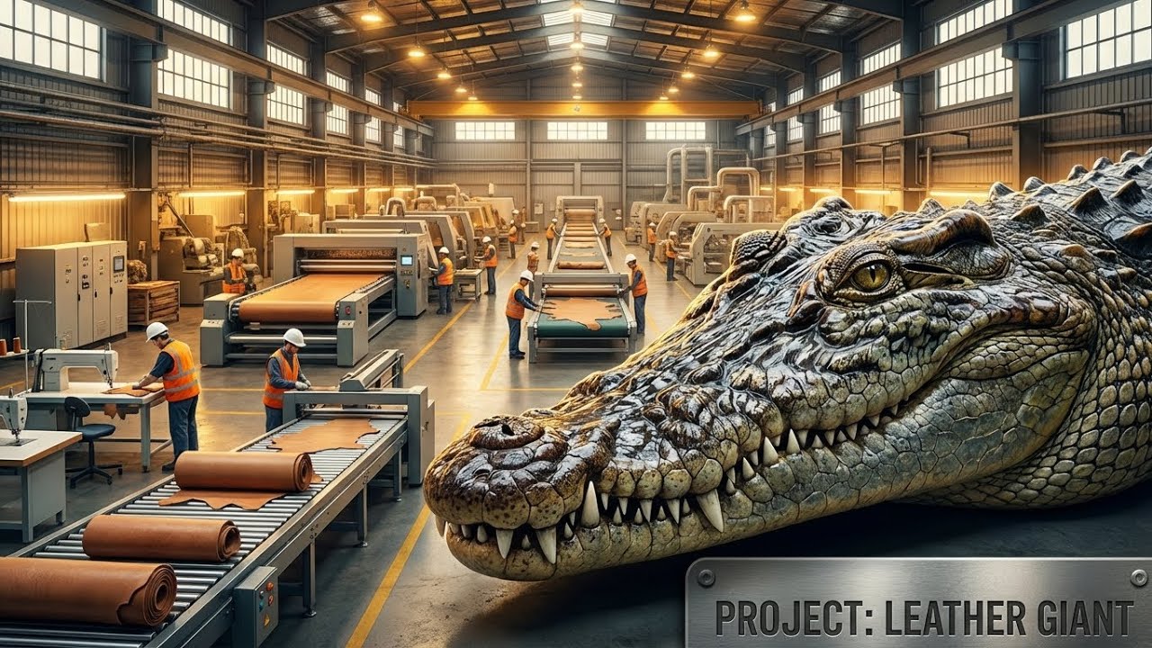 Inside the Crocodile Leather Factory | From Crocodile to Luxury Products