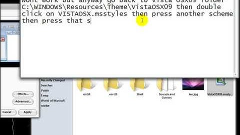 Mac Theme for Windows Vista Part 2