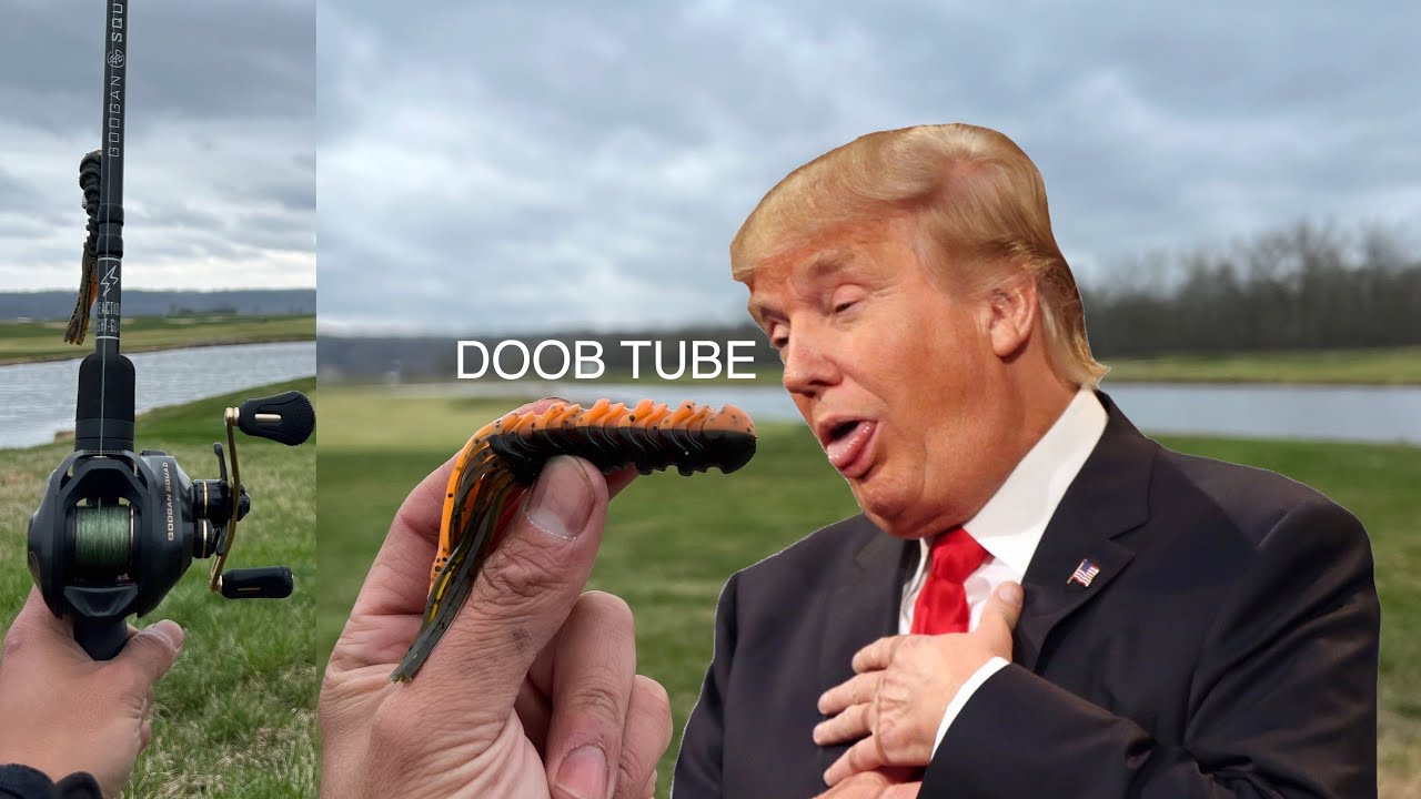 NEW GOOGAN DOOB TUBE WORKS LIKE MAGIC!!!!!! (Fishing Challenge at a President's Golf Club)
