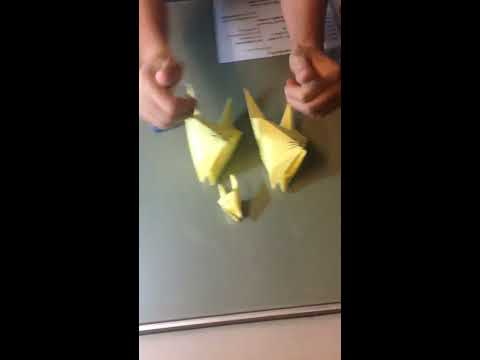 Come fare un simpatico testa origami cat. Facile per i bambini