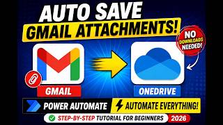 Save Gmail Attachments to OneDrive Automatically | Power Automate Automatically Save Email Attachments Onto Onedrive Using Power Automate