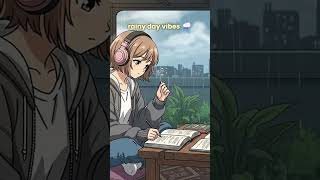 rainy day study vibes 🌧️🎧 | deep focus lofi beats #shorts  #lofi  #chill