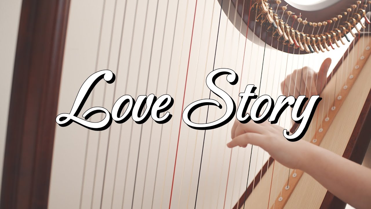 Indila - Love Story - Relaxing Harp Cover + Sheet Music