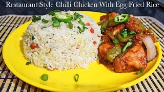 Restaurant Style Chilli Chicken With Egg Fried Rice By Bite n Spice