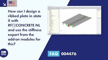 FAQ 004476 | How can I design a ribbed plate in state II with RF‑CONCRETE NL and use the stiffnes...