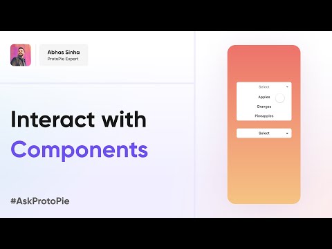 ProtoPie Tutorial | How to Interact with Components in Dropdown Menu #AskProtoPie
