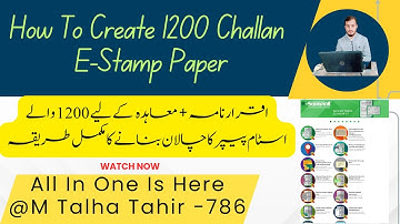 "Step-by-Step Guide: Creating a 1200 Challan E-Stamp Paper"|How To Create 1200 Challan E-Stamp Paper