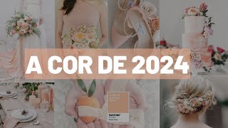 A cor pantone de 2024: Peache Fuzz