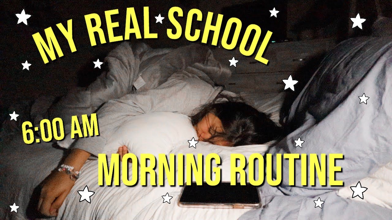 my REAL school morning routine - YouTube