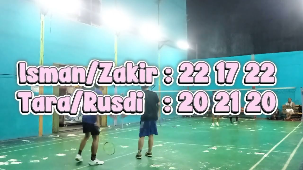 Match Rubber Game Isman/Zakir : 22 17 22 vs 20 21 20 : Tara/Rusdi || PB Power Pekanbaru