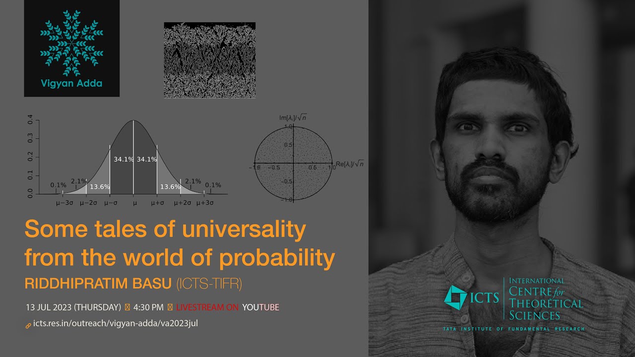 Some tales of universality from the world of probability by Riddhipratim Basu