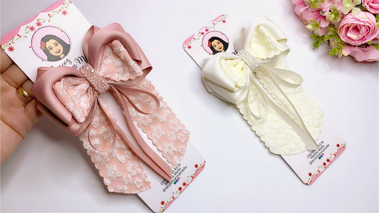 LAÇO LIVIA COQUETTE/Super Fácil e Lucrativo #tendencias 🎀By Marina Mello