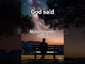God saying