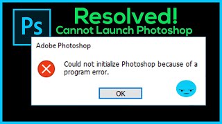 Photoshop CC | Error Fix "could not initialize photoshop because of a program error" Content