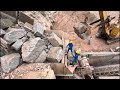 Massive Stones Being Crushed by Powerful MachineExtreme Rock Crushing ProcessCompilationHeavy Duty S