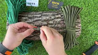 Difference between Chinese paracord and European EDCX. paracord polyester and nylon