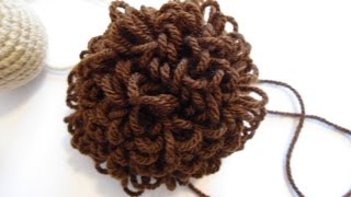 crochet curly doll hair