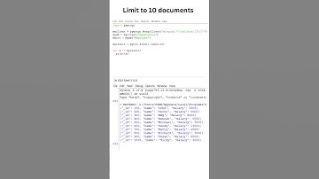 MongoDB limit in Python👌