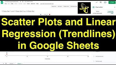 Scatter Plots and Linear Regression in Google Sheets