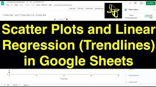 Scatter Plots and Linear Regression in Google Sheets