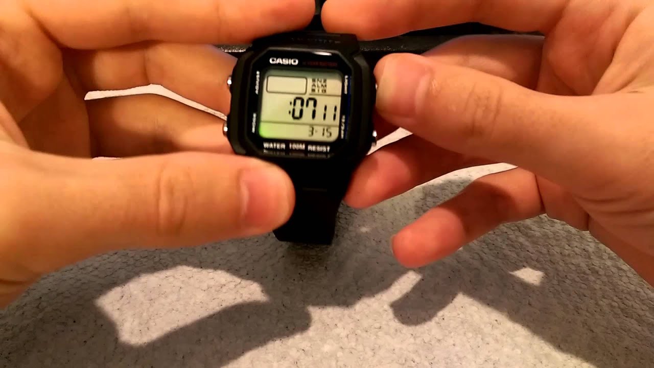 Casio W800h 1av Unboxing And Time Setting Youtube