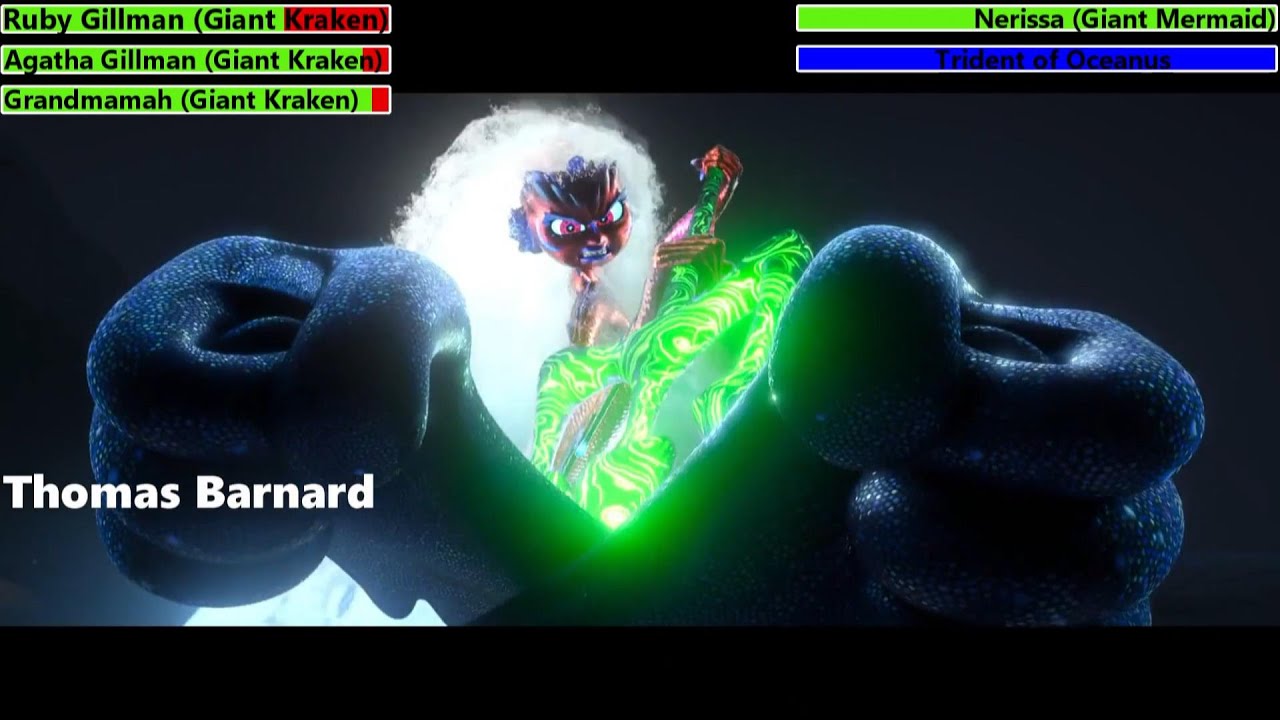 Ruby Gillman, Teenage Kraken (2023) Final Battle with healthbars