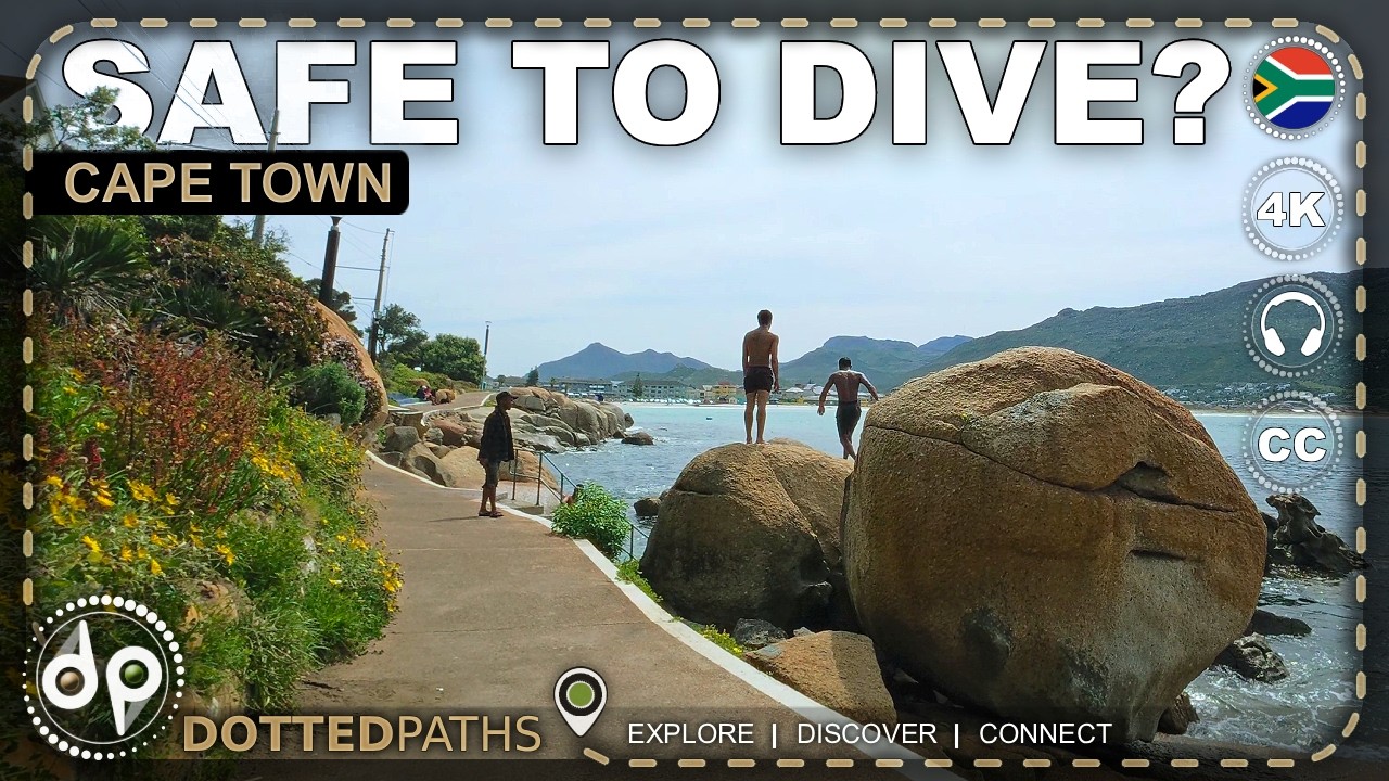 Fish Hoek Beach & Jager’s Walk | Coastal Walk in Cape Town, South Africa | 4K Relaxing Binaural