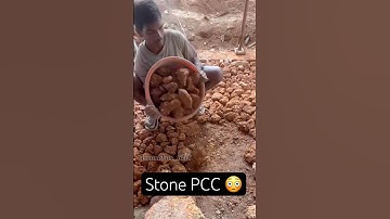 man splits giant rock | stone splitting | viralhog #construction #shorts