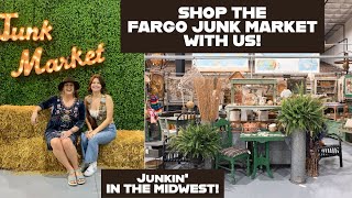 FARGO JUNK MARKET! | Shop The Flea Market With Us! | Junkin' In The Midwest | VINTAGE HAUL!