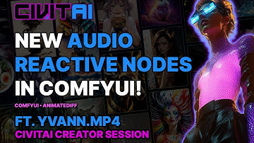 NEW Audio Reactive ComfyUI Nodes! ft. Yvann.mp4 // Civitai Creator Session