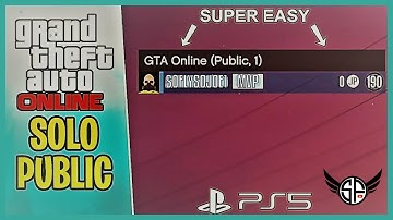 GTA5 SOLO PUBLIC LOBBY TUTORIAL 2023