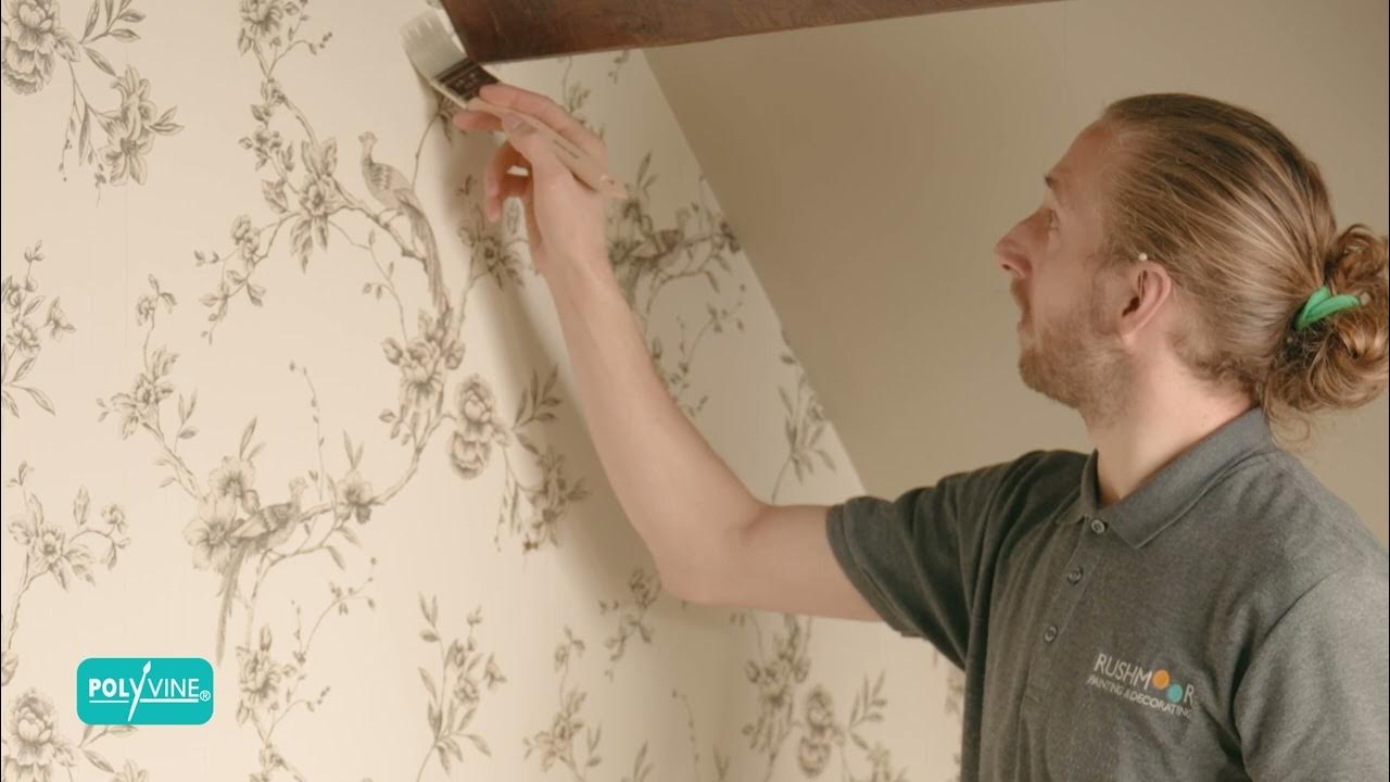 Polyvine Decorators Varnish for use with Wallpaper - YouTube