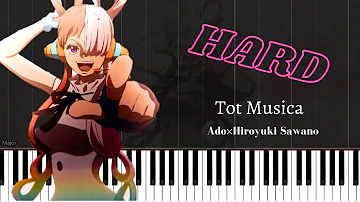 Tot Musica/Ado × Hiroyuki Sawada/ ONE PIECE FILM RED/Piano Tutorial/Hard/Sheet Music/ドッドムジカ