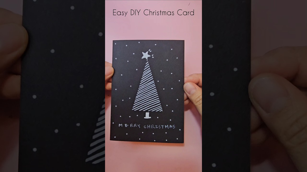 Easy DIY Christmas Tree Card 쉬운 DIY 트리 카드 簡単DIY クリスマスツリーカード 