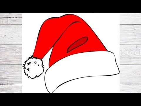 How to Draw a Santa Hat | Step-by-Step Tutorial