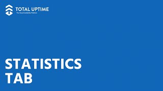 Total Uptime Management Panel - Statistics tab overview