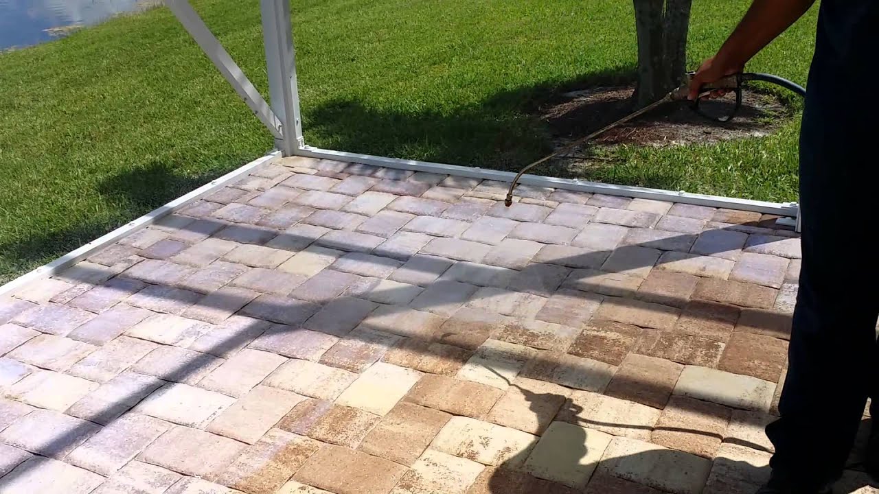 Sealing Brick Paver with cobble loc by surfacelogix YouTube
