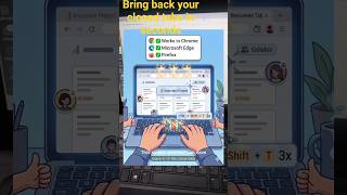 Bring back your accidentally closed tabs in seconds#tech#laptop#techtips