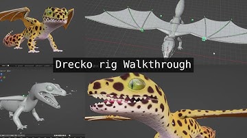 Leopard Gecko Dragon | Blender Rig Walkthrough