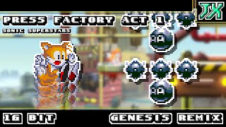 [16-Bit;Genesis]Press Factory Zone Act 1 - Sonic Superstars